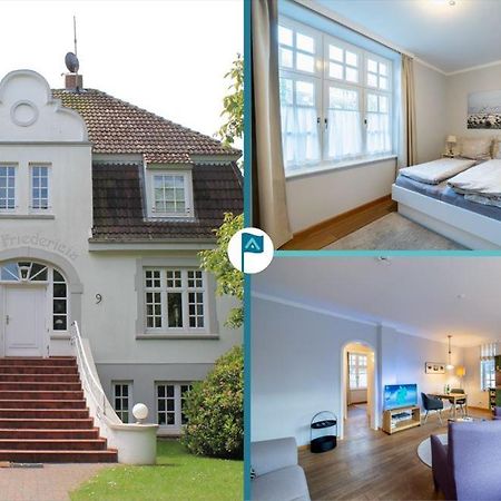 Villa Friedericia, Wohnung 3-Hochparterre links Wyk auf Föhr Exterior foto