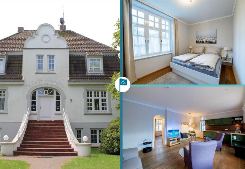 Villa Friedericia, Wohnung 3-Hochparterre links Wyk auf Föhr Exterior foto